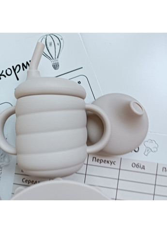 Набор детской посуды и девайсов для первого прикорма Беж Максимум 14 ед (0230) No Brand (368999850)