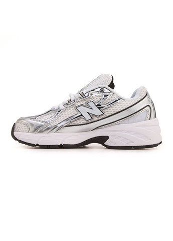 Чорні Осінні кросівки чоловічі new balance 740 white silver black нью беланс 740 No Brand