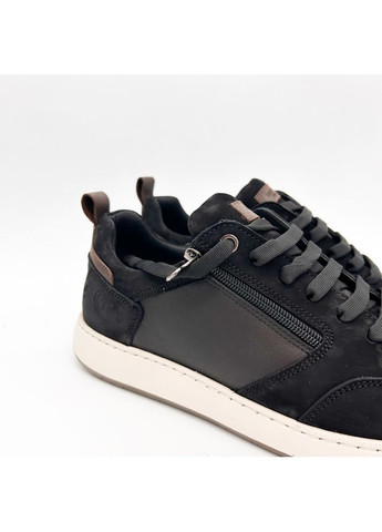 Черные кроссовки (р) кожа/велюр 0-2-2-8817 Stepter