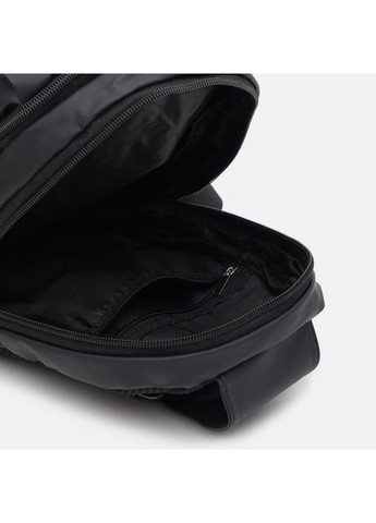 Спортивна сумка слінг через плече чоловіча з текстилю для телефону та документів середня Чорний 38968 Monsen (351489093)