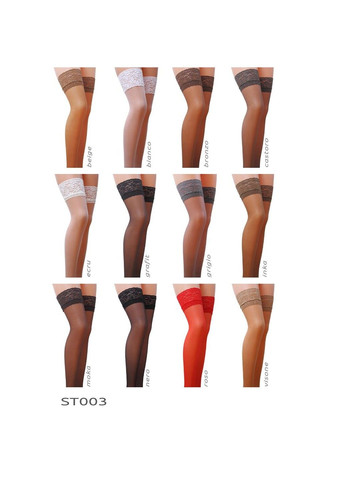 Чулки ST003 3 4 nero классическое эротическое белье Passion (300159047)