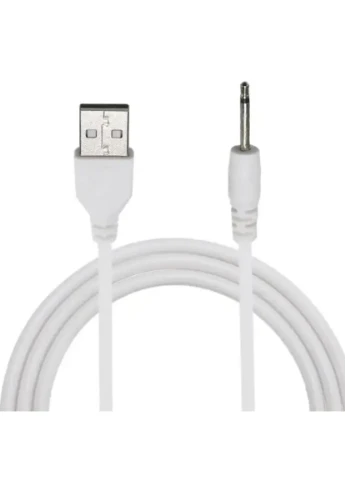 Зарядний кабель USB для вібро масажерів 2,5 мм (17 мм) / Білий X-level (374097220)