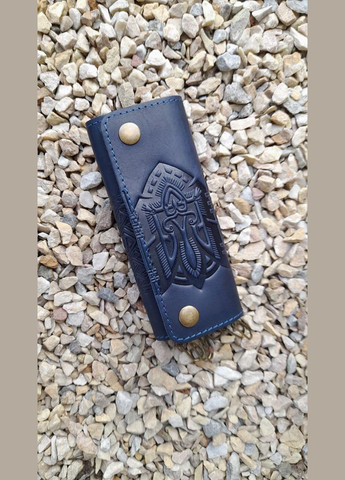 Ключниця кишенькова "Тризуб" синій 14*6.5 см (10Т-Син) Гранд Презент (278259387)