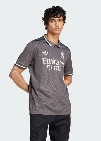 Коричневый демисезонный спортивный лонгслив adidas с логотипом