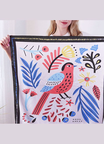 Женский платок с принтом Сказочная птичка Presentville 6838 (325402170)