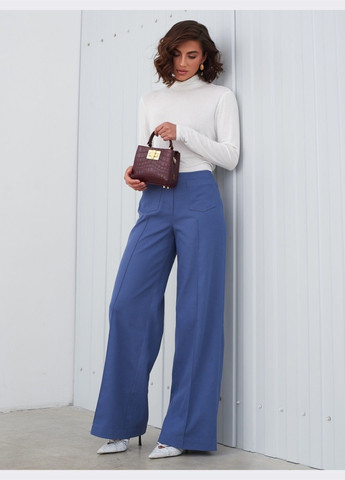 широкі штани із синього джинсу зі стрілками Dressa (304610250)