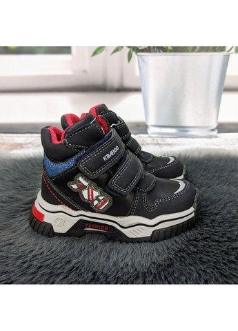 Темно-синие повседневные осенние ботинки демисезонные для мальчика Kimboo