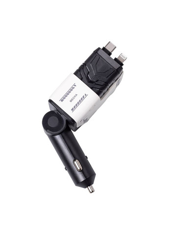 Автомобильное зарядное устройство с выдвижными кабелями и USB Type-C для смартфонов и планшетов быстрое зарядное устройство ProDobro (364193022)