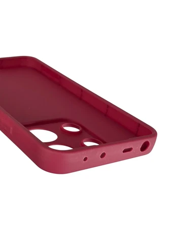 Чехол силиконовый Soft Touch с 3D принтом смешного теда мишки для Redmi Note 13 4G бордовый (Полная защита камеры) Xiaomi (378976288)