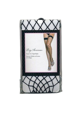 Панчохи у велику сітку для жінок чорні для спокусливих образів One size Leg Avenue (316087513)