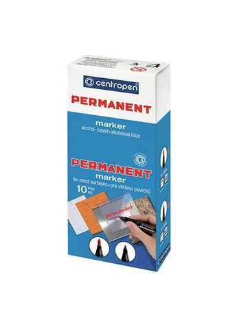 Маркер Permanent 2846 круглий 1 мм чорний Centropen (280928047)