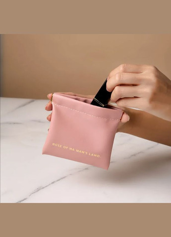 Косметичка для хранения аксессуаров портативная, футляр для мелочей на магнитном клипсе, розовый No Brand (337668882)