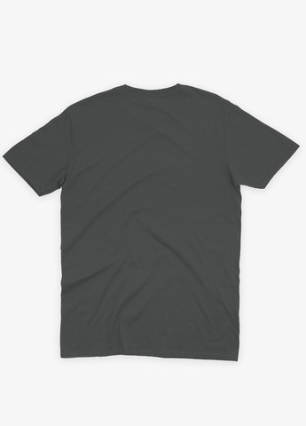 Темно-сіра чоловіча футболка з патріотичним принтом пес патрон (ts001-3-slg-005-1-082) Modno