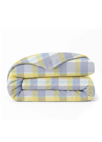 Сімейний комплект фланель з простирадлом на резинці SUNRISE TARTAN CS4 (4822052502396) Cosas (393209017)