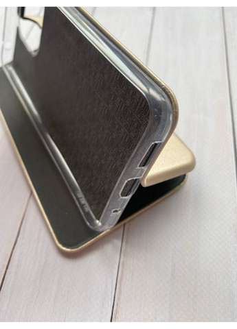 Чохол-книжка золотий з малюнком на Xiaomi Redmi 12C Пушин котик (принт 412) Creative (365435463)