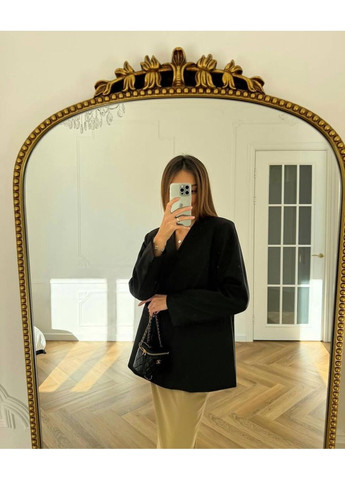 Піджак жіночій класичний на осінь з підкладкою стильний жакет оверсайз No Brand 345 (353849286)