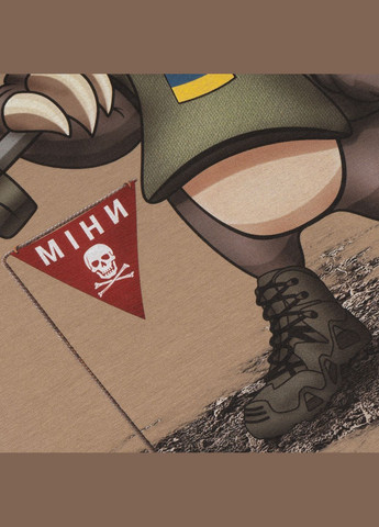 Футболка с рисунком Sapper Coyote Brown P1G (315822678)