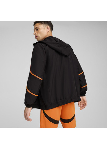 Черная демисезонная куртка fc shakhtar donetsk pre-match woven jacket men Puma