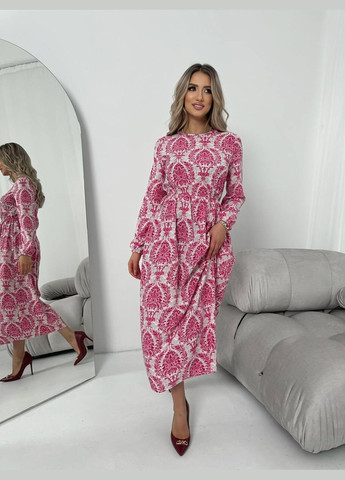 Рожева жіноча сукня із шовкового софту колір рожевий р.42/44 453502 New Trend