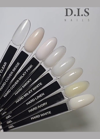 Гель для нарощування d.i.s hard milky white, 28 грамів DIS (306548081)