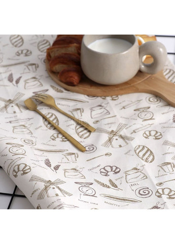 Серветка сервірувальна, текстильний плейсмат під тарілку «Хліб» (кремовий) China (366874456)