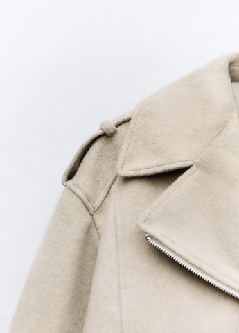 Серо-коричневая демисезонная куртка Zara