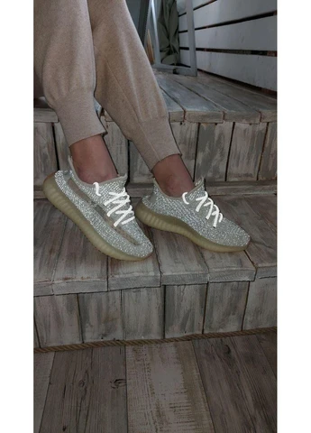 КРОССОВКИ ЖЕНСКИЕ ADIDAS YEEZY BOOST 350 V2 LUDMARK 2 АДИДАС ИЗИ БУСТ No Brand комбинированные демисезоны (391951370)