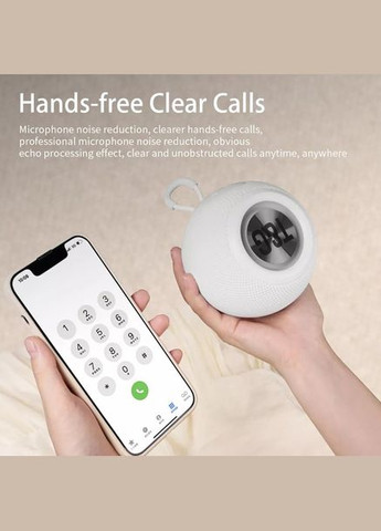 Беспроводная мощная колонка TG-337 с Bluetooth, RGB-подсветкой и радио. Цвет: белый No Brand (327875121)
