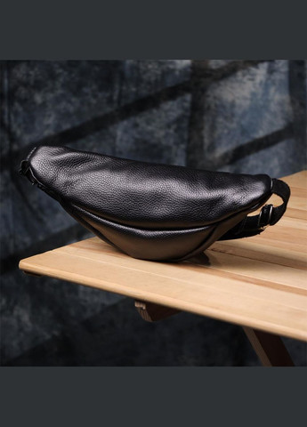 Сумка на пояс через плече шкіряна чоловіча Чорний 35601 Shvigel (334673990)