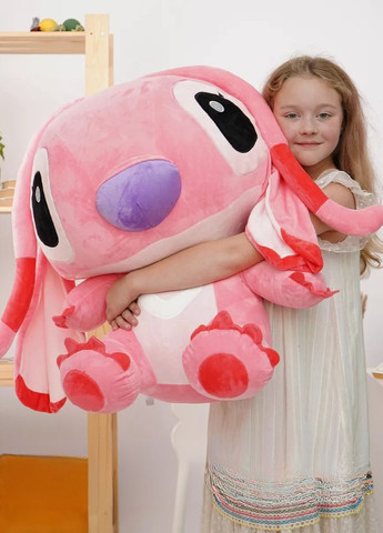 М'яка велика іграшка Стіч рожевий обіймашка Енджел 75 см My Kigu (369622903)