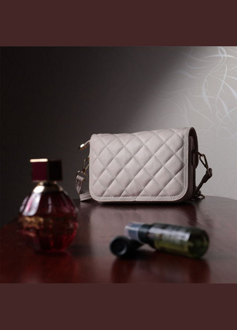 Витончена сумка жіноча з оригінальною клямкою з натуральної шкіри 22672 Біла Vintage (331913207)