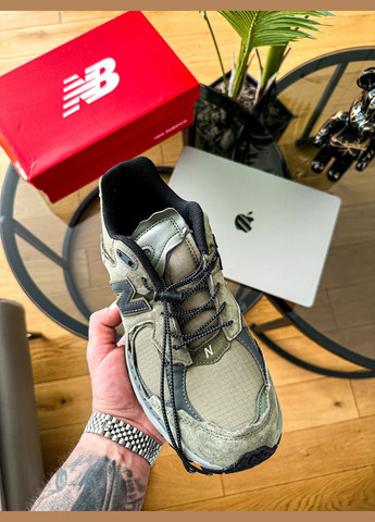 Хакі Осінні кросівки чоловічі new balance 2002r protection pack khaki | нью беланс 2002r хакі No Brand