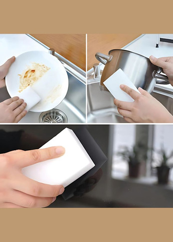 Набор губок для посуды, универсальные, кухонные, для мебели, раковины, ванной, мочалки для уборки дома 10 шт. No Brand (337342057)