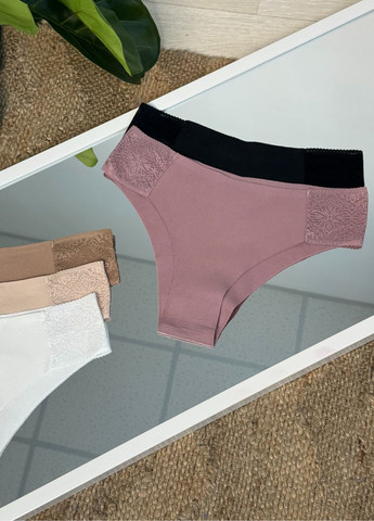 Безшовні трусики-сліпи з мереживними вставками колекції "Пік" VIDCHUY (369733566)