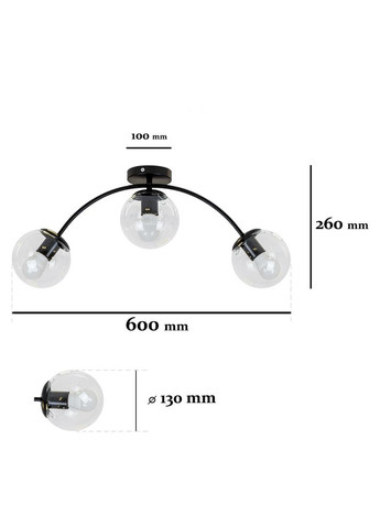 Люстра 7529907-3 BK+CL Levistella (315485266)