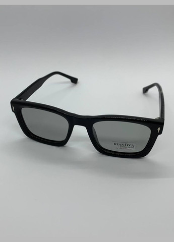 Сонцезахисні окуляри унісекс з поляризацією, UV-захистом та фотохромною лінзою-хамелеон, стильні окуляри в чорній оправі No Brand (345702276)