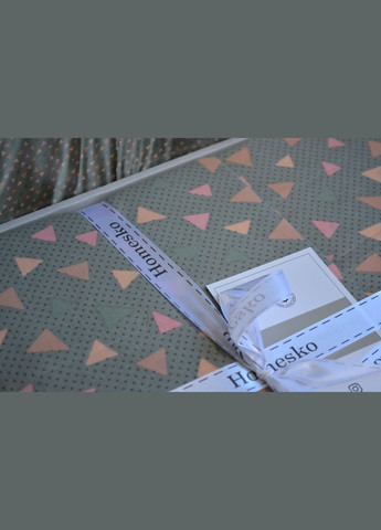 Постельное белье Homesko Ranforce семейный 160 х 220 см Eldon Green First Choice (365814788)