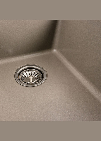 Гранітна мийка для кухні 9950 PANDORA матовий титан Platinum (277697057)