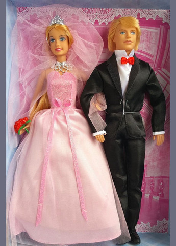 Набір шарнірних ляльок 8305 Жіночий і Невеста з аксесуарами для дітей віком 3 років, Рожевий Defa Lucy (325881471)