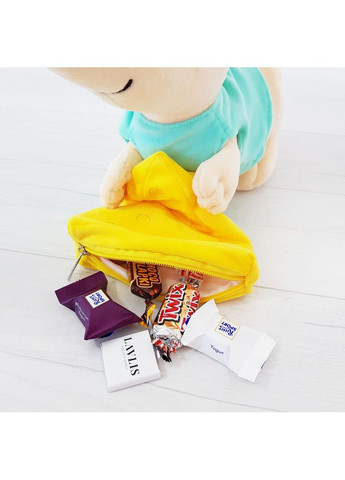 М'яка іграшка Мишеня Ральфі з мішечком для цукерок 27см (ZL115) Попелюшка (365547509)