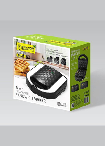 Мультимейкер (гриль-вафельниця-ліщина) MR-709 Maestro (315143950)