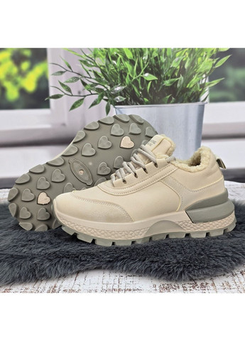 Зимние женские зимние кроссовки с искусственным мехом тедди Gipanis из искусственного нубука