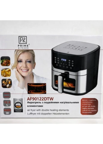 Аэрогриль Prime Kitchen, 12,5 л, 2 ТЭНа, сенсорное управление No Brand (385927011)
