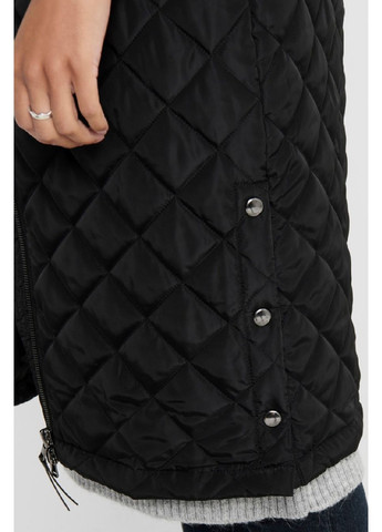 Чорне демісезонне жіноче стегане демісезоне пальто чорне,розмір М Only