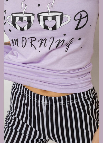 Бузкова піжама жіноча з принтом Ager 243R3253