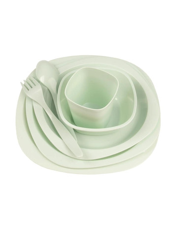 Набор пластиковой посуды для пикника 48 предметов, мятный Supretto (373394467)
