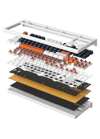 Клавіатура MK180W Hot-Swap Red Swich RGB White (MK180W) GAMEPRO (306581801)