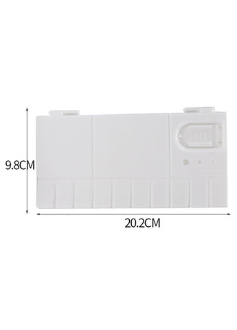 Палітра пластикова з кришкою та комірками для кювет, розмір 10х20 см Worison (322635056)