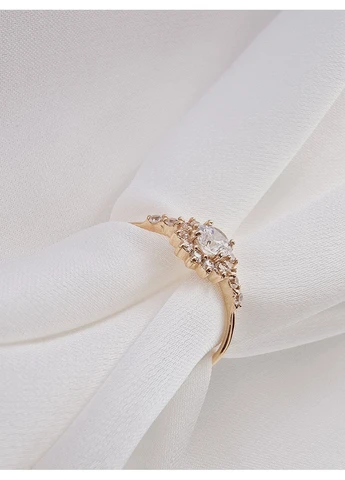 Золотое кольцо с фианитами (16.5р) 1190749101-1к SOVA jewelry house (390015295)