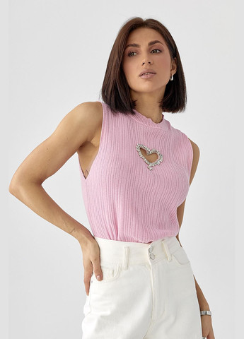 Майка с вырезом в форме сердца Lurex — 329626613